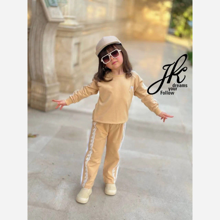 بلوز و شلوار دخترانه دورس پنبه لاکرا مناسب 40 تا 55