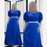 ماکسی مجلسی مرسانا جنس ساتن آمریکایی و خرجکار نگین قد 165