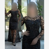 ماکسی مجلسی فلوک مخمل شاین قد 160