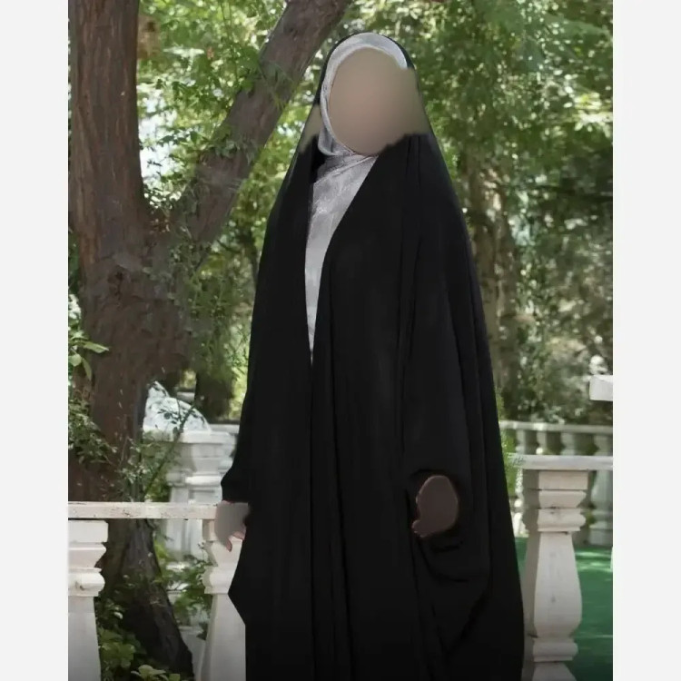 چادر جده عربی اصیل کرپ حریر الاسود مشکی