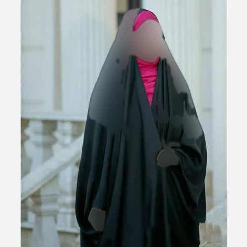 چادر جده عربی اصیل مشکی جنس کن کن ندا مروارید سایز 150 تا 170