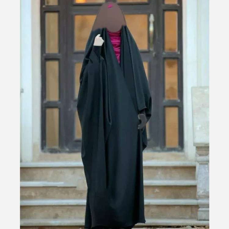 چادر جده عربی اصیل مشکی جنس کن کن ندا مروارید سایز 150 تا 170
