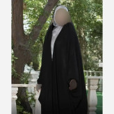 چادر جده عربی اصیل جنس سوپر ژرژت رنگ مشکی