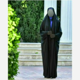 چادر خبرنگاری کارمندی ژرژت سوپرژرژت مشکی