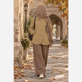 مانتو پاییزه مخمل کبریتی وارداتی جلو دکمه دار سایز بزرگ فری سایز تا 48