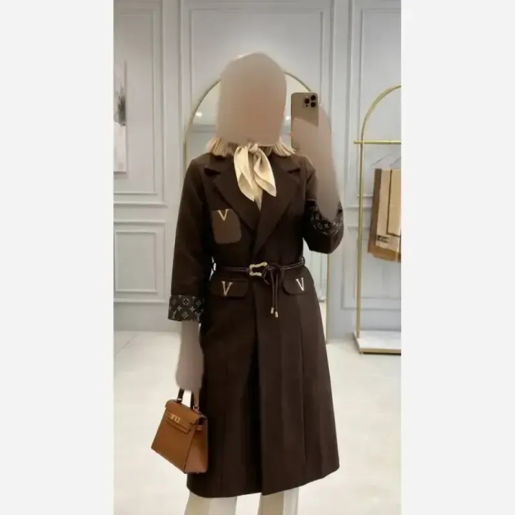 مانتو کتی پاییزه بلند مازراتی کجراه شیک و مزون دوز