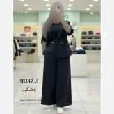 ست کت و دامن شلواری لینن زنانه مدل سارا خنک و سبک