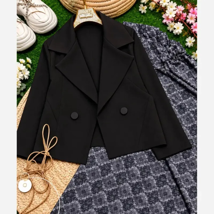 کت ودامن زنانه گلریز جنس سوپرمازراتی اعلا سایز فری 38 تا 46