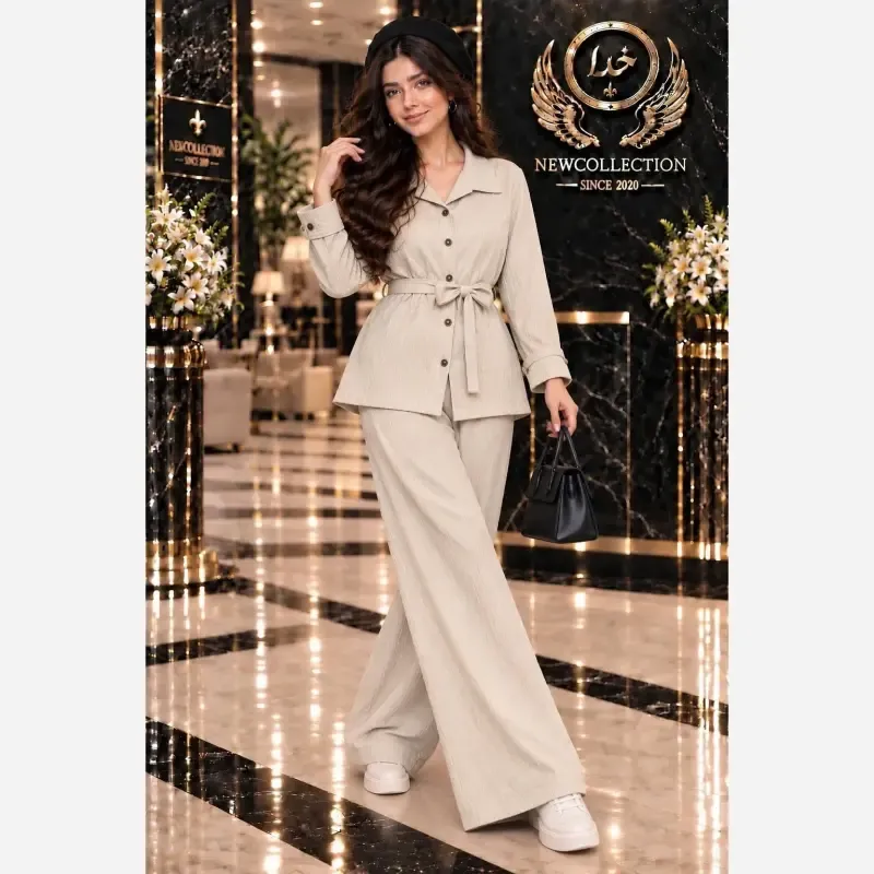 سه تیکه زنانه مدل سیلام جنس آبشاری اعلا فری سایز 38 تا 46
