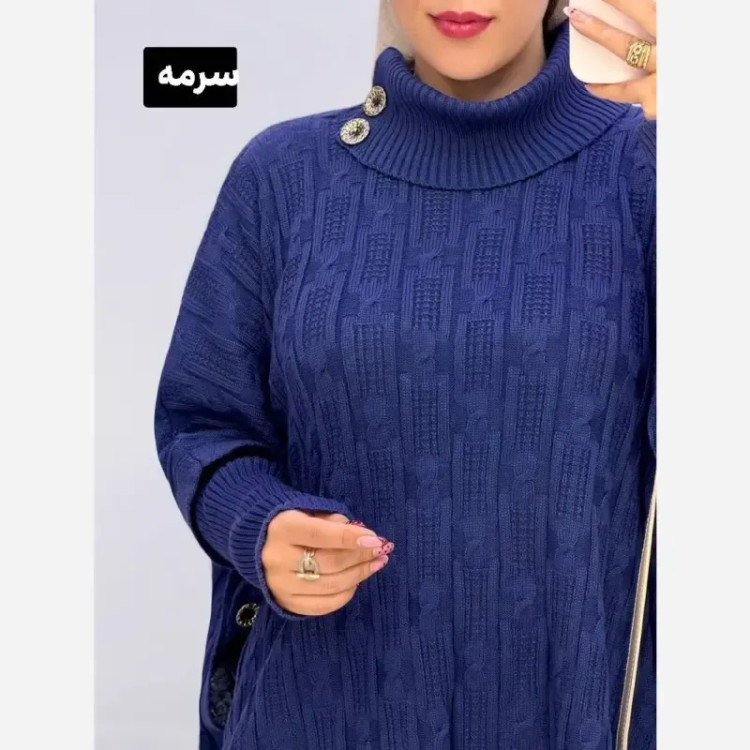 مانتو پانچ بافت تراکم بالا فری سایز