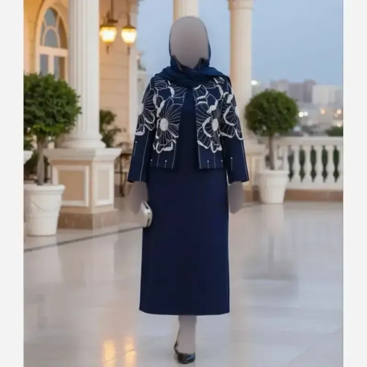 کت و سارافون زنانه بیگ سایز مدل گیسو جنس سوپر مازراتی