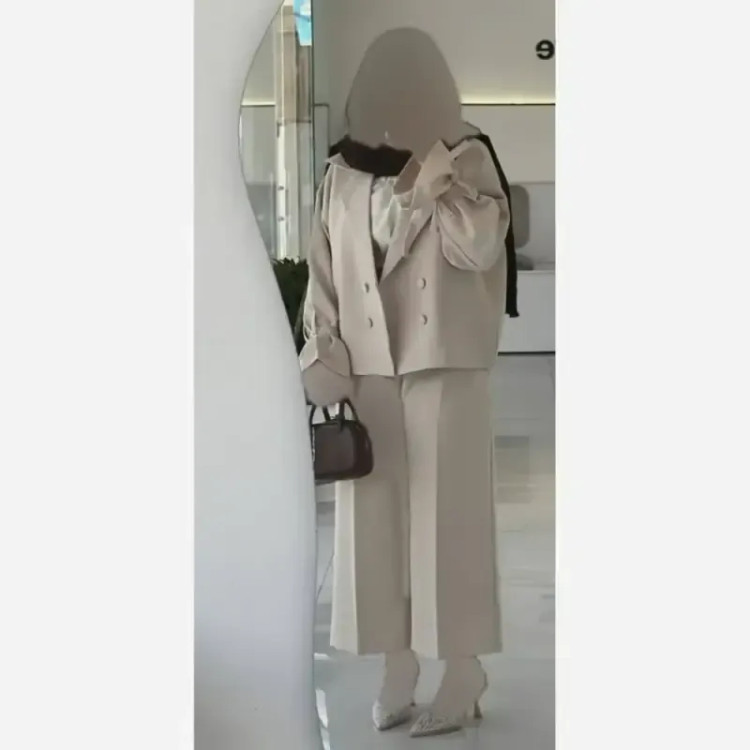 کت شلوار زنانه مازراتی واید لگ سایز 38 تا 48