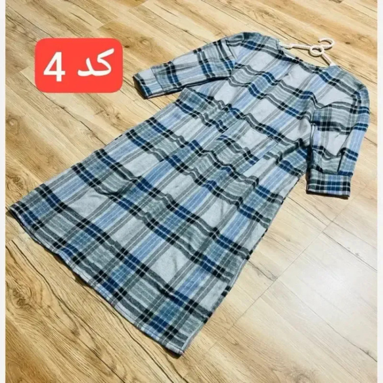 کفتان چهارخونه پشمی درجه یک فری سایز زنانه
