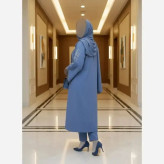 مانتو گلدوزی شده مدل رویسا جنس شانتون اسلپ درجه یک