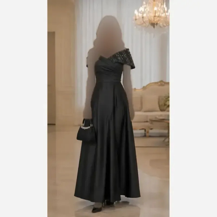 ماکسی مجلسی زنانه ساتن بارانیا