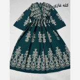 پیراهن ساحلی ترمه فلور بوگاتی فری سایز پرچین تمام کلوش